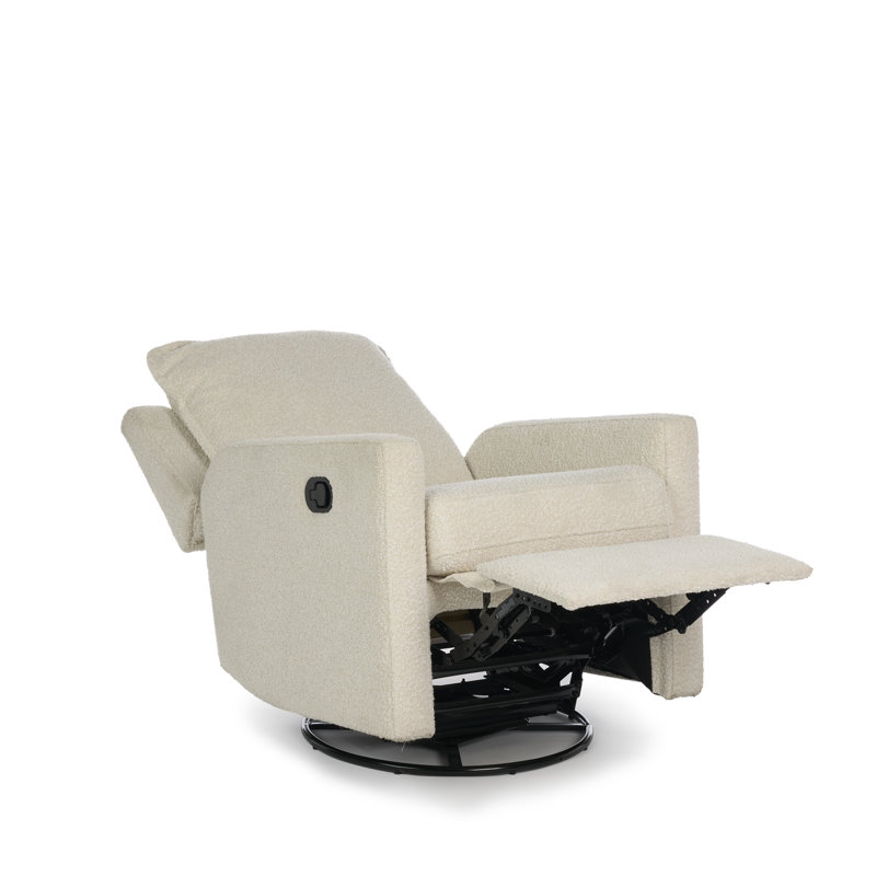 Denver Swivel Glider Recliner Chair - Bouclé