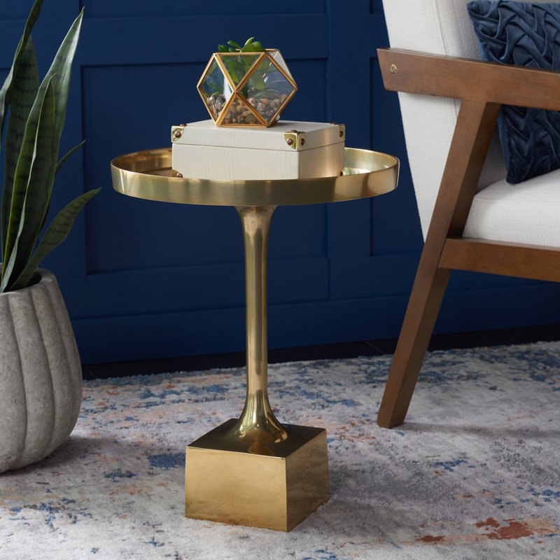 Table de bout, Laiton antique