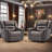 39.8" W Faux Leather Power Recliner-453480230