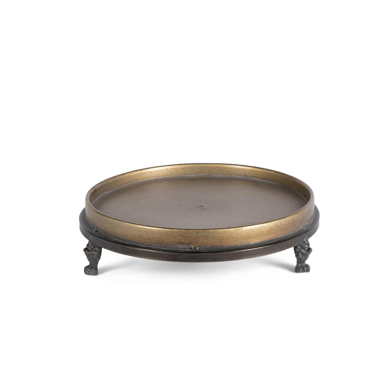 Country French Round Decorative Tray