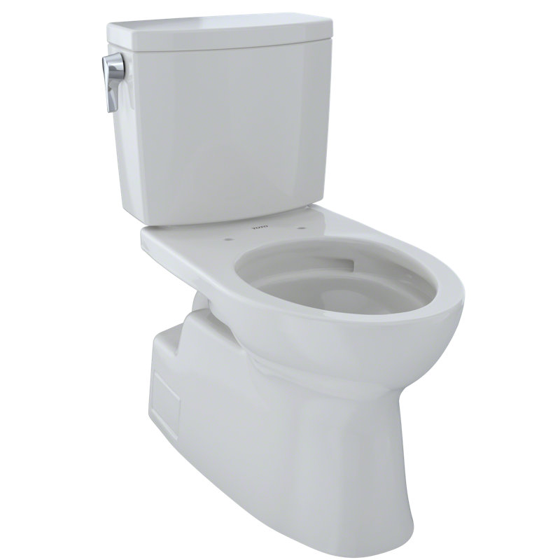 Toilette allongée deux pièces à hauteur de 1,0 GPF TOTO® Vespin® II 1G® avec CEFIONTECT, blanc colonial, Blanc colonial