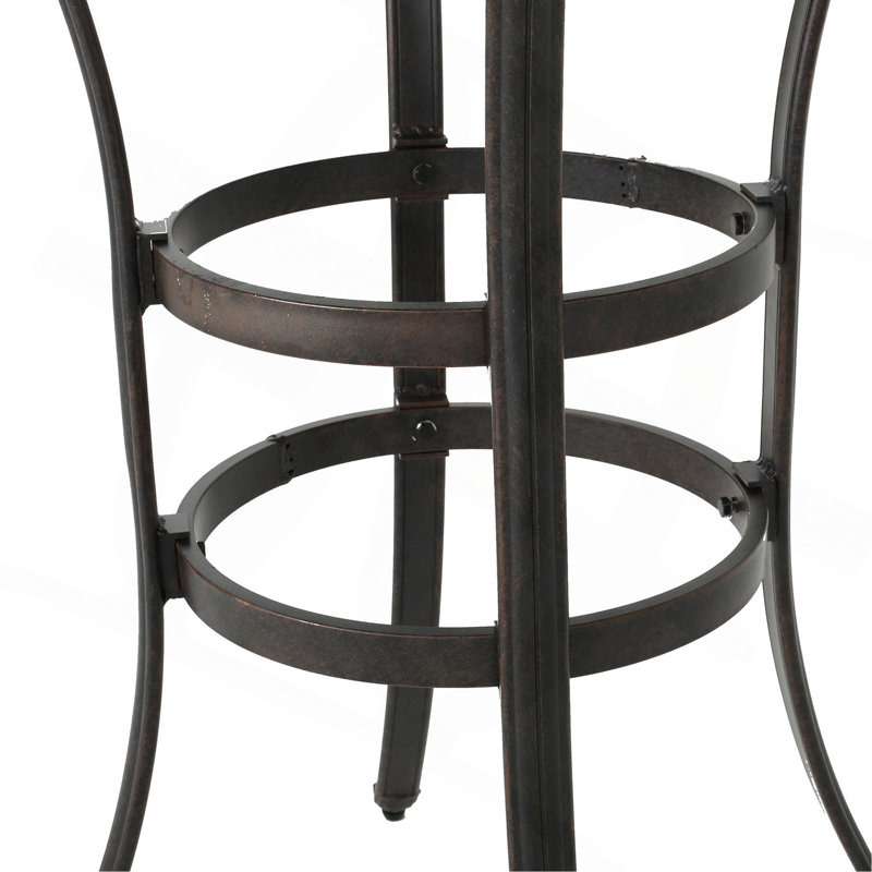 Table de bar en fonte d'aluminium