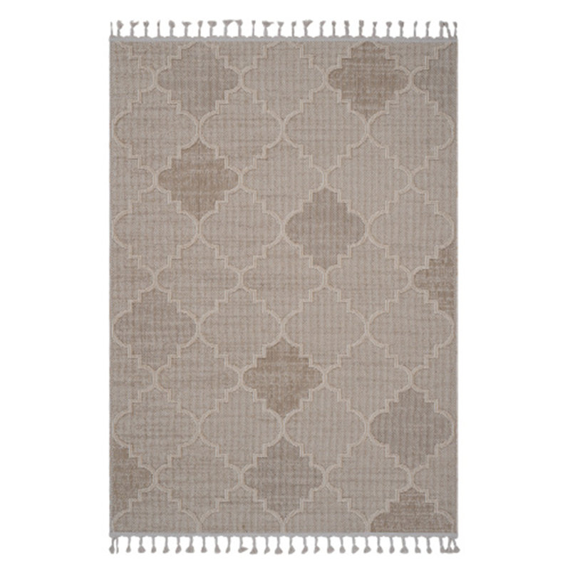 Traditional Indoor/Outdoor Area Rug, Rectangle 5'3" x 7'6"