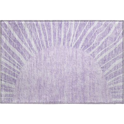 Premium Machine Washable Prisco Lavender Rug
