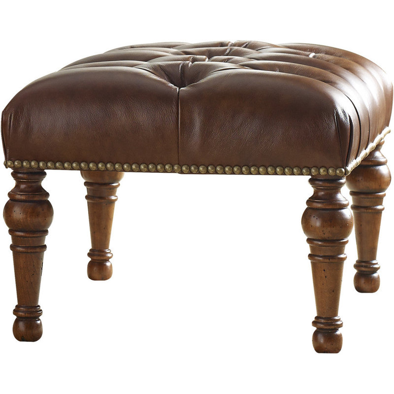 Leopold Wingback Chair, Windsor, Rialto Pecan Genuine Leather