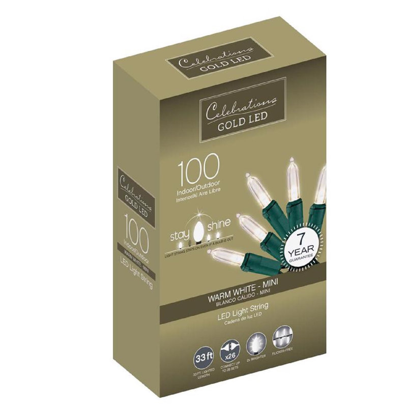 396'' LED String Lights, Warm White