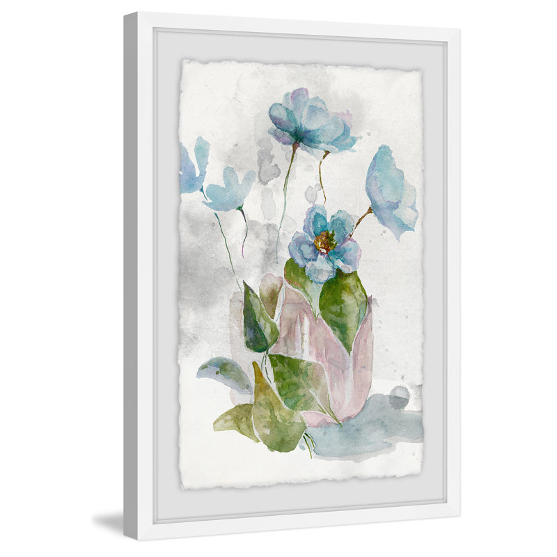 «Rockin the Blue» par Julia Posokhova - reproduction d'art encadrée, H 36 po x l 24 po x P 1,5 po