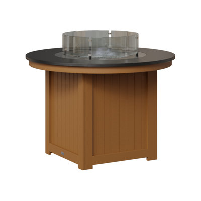 Berlin Gardens Donoma 44″ Round Dining Fire Pit Table