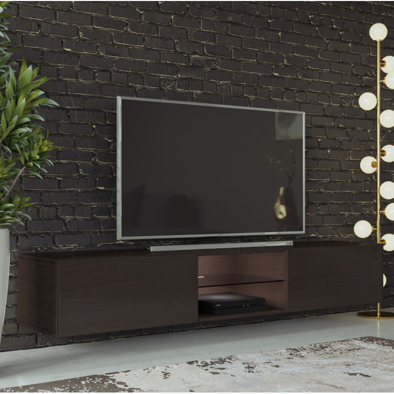Bertin Unfinished TV Stand for TVs up to 75", Brown