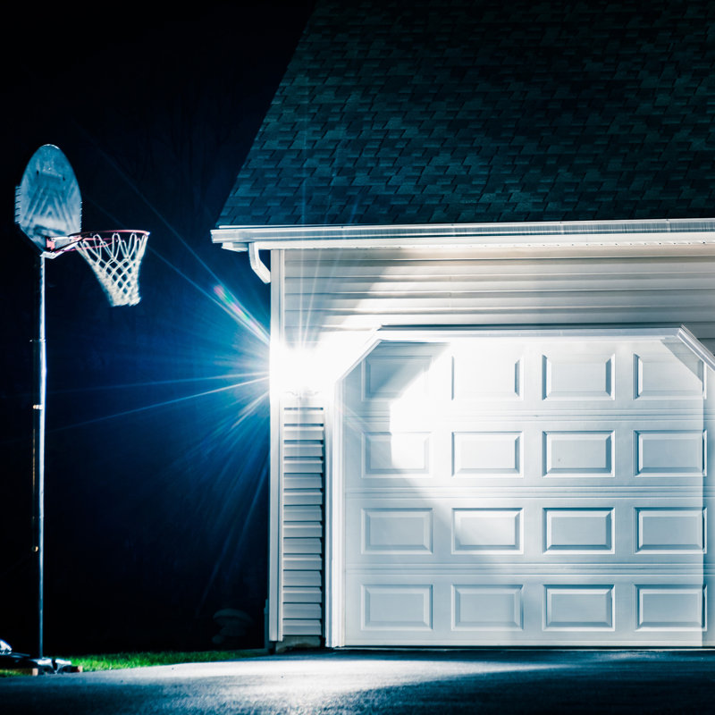 Black Solar LED Pathway Lights with Auto On/Off, Set of 2