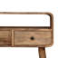 Mini console incurvée en bois massif-290066369