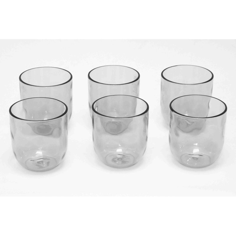 Shamarria 461ml Acrylic Drinking Glass Set, Grey
