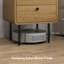 40cm W Engineered Wood Bedside Table