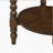Philippe Round End Table with Shelf Brown