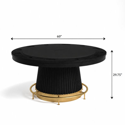 Walnut Prohibition 60" Poker Table with Footrail