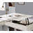 Transitional Computer Desk Antique White, USB Port Lift Top Design And Dovetail Drawer