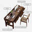 Bureau d'artisanat en bois de noyer massif-1973723672