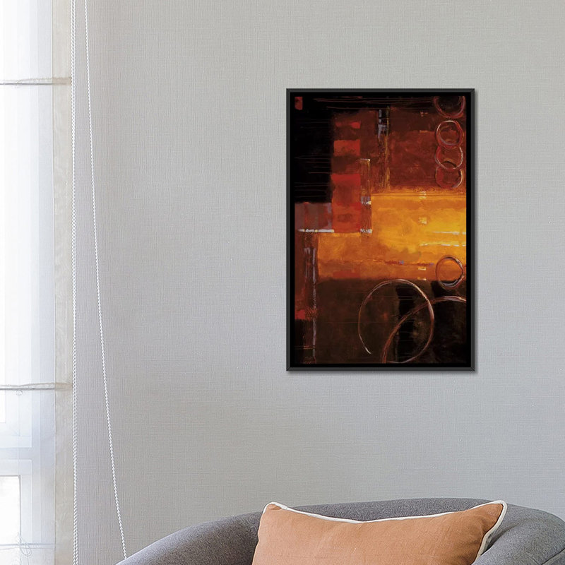 « bennett », reproduction sur toile, H 26 po x l 18 po x P 1,5 po, Toile avec cadre noir, Pas de tapis