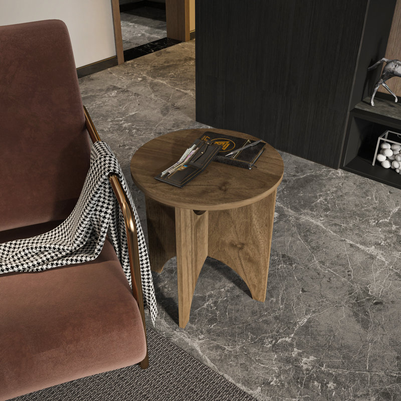 Merit Side End Table , Dark Brown