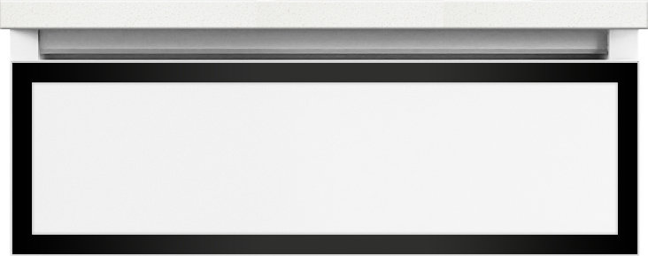 Profiles Framed 24" Bathroom Vanity Base Only, Full Drawer, Yes, Tinted Gray Mirror/Chrome