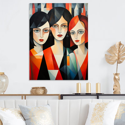 Demoiselles D Avignon Cubic Remake V - Fashion Metal Art