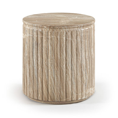 Catania Beige Concrete Indoor/Outdoor End Table