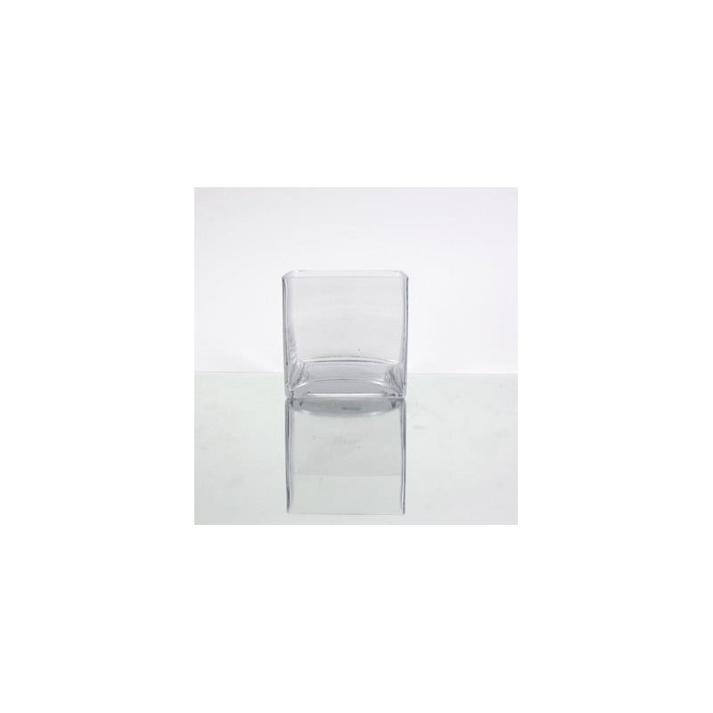 Vase cube square, H 4 po x l 4 po x P 4 po