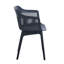 Chaise avec accoudoirs à dossier à lattes Milette-322529984