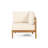 4-Piece Outdoor Acacia Wood Sofa Conversation Set With Water-Repellent Cushions And PE Wicker, Perfect For Patio And Garden