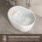 39" Freestanding Soaking Acrylic Bathtub With Seat