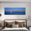 Lighthouse In The Sea With Mosque In The Background Leander's Tower Blue Mosque Istanbul Turkey by Murat Taner - Wrapped Canvas Panoramic Print-1562017434