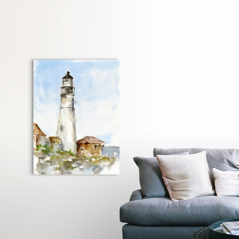 Étude du phare Plein Air I par Ethan Harper - reproduction d'art, H 48 po x l 36 po x P 1,25 po, Toile tendue