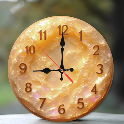 Horloge en cristal avec chiffres