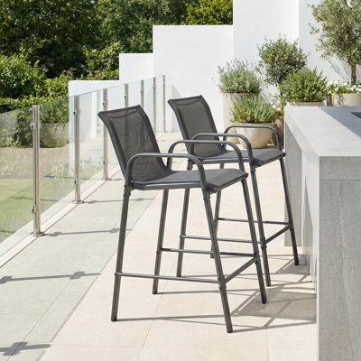 Ensemble de 2 tabourets de patio Cristel