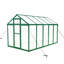 Serre en aluminium 6 pi x 10 pi - Polycarbonate sans rendez-vous pour le jardin toutes saisons avec base surélevée et ancrage, rangement pour outils de jardin