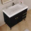 Les meubles-lavabos modernes (doivent inclure le meuble-lavabo et le lavabo) avec rangement, baignoire en marbre de 36 pouces
