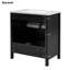 Meuble-lavabo de 30 pouces avec lavabo en céramique et beaucoup de rangement-124432911