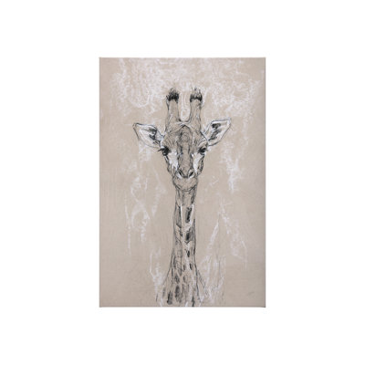 Croquis d'un animal IV (girafe) sur toile