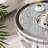 Mirrored Round Coffee Table with Crushed Diamond, 2 Tier Coffee Table with Glass Storage for Living Room, Sliver-464057725