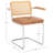 Aliany 19.29 " H Tufted Faux Leather Upholstered Rubberwood Solid Wood and Metal Armchair