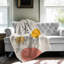 Simple Leafy Impressions - couverture en sherpa de qualité supérieure - reproduction d'art luxueuse-97326653