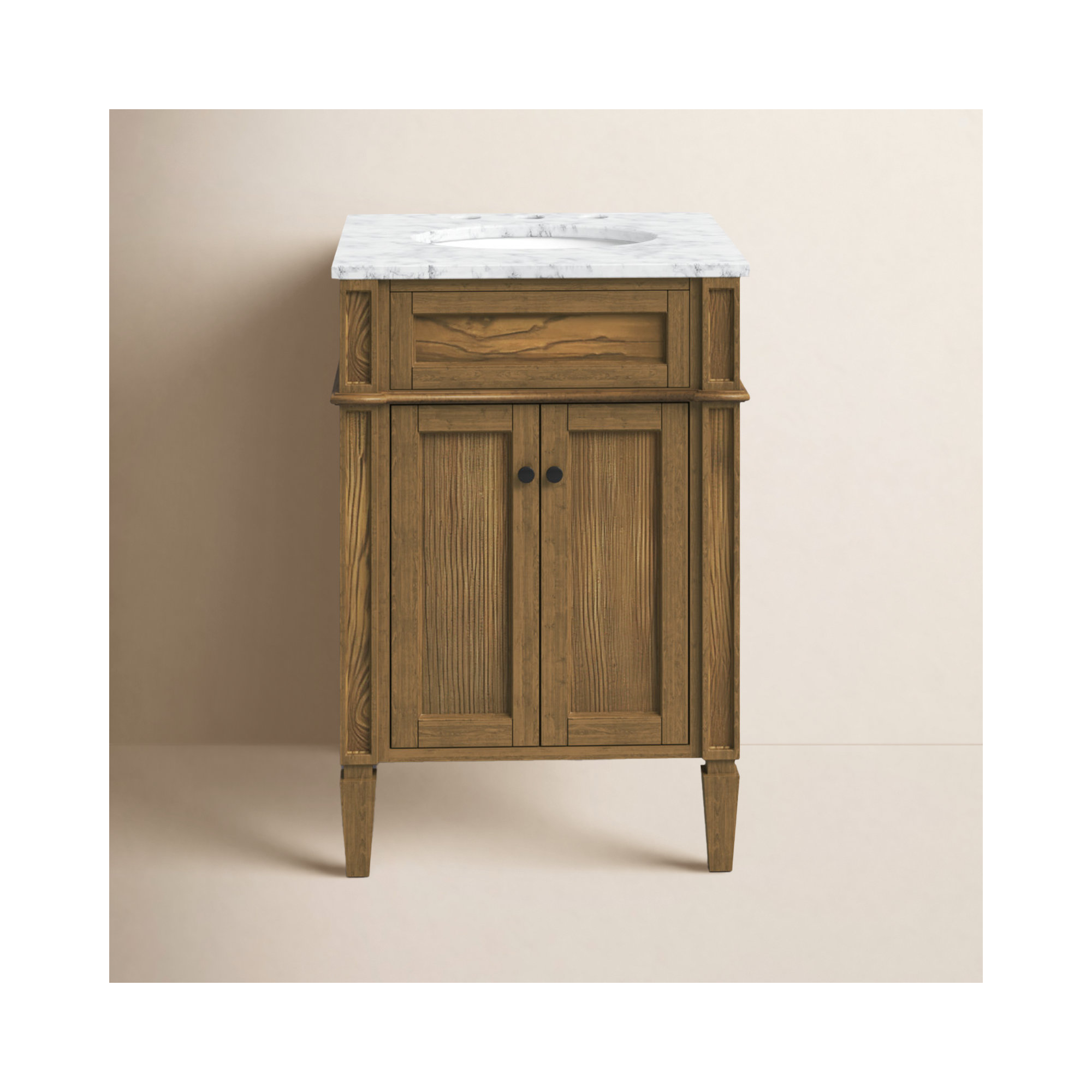 Rivers 24'' Single Bathroom Vanity, Driftwood