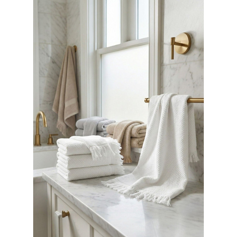 Ensemble de serviettes à main (6 pièces), White
