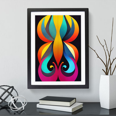 XV1022-171X A Surreal Abstract Feather No.5 - Single Picture Frame Print