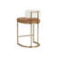 Tabouret Larissa - Napa Cognac / Rhea orge clair-1876444069-1859185277