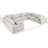 Burrows 158" Wide Linen Down Cushion Modular Corner Sectional-1267438226