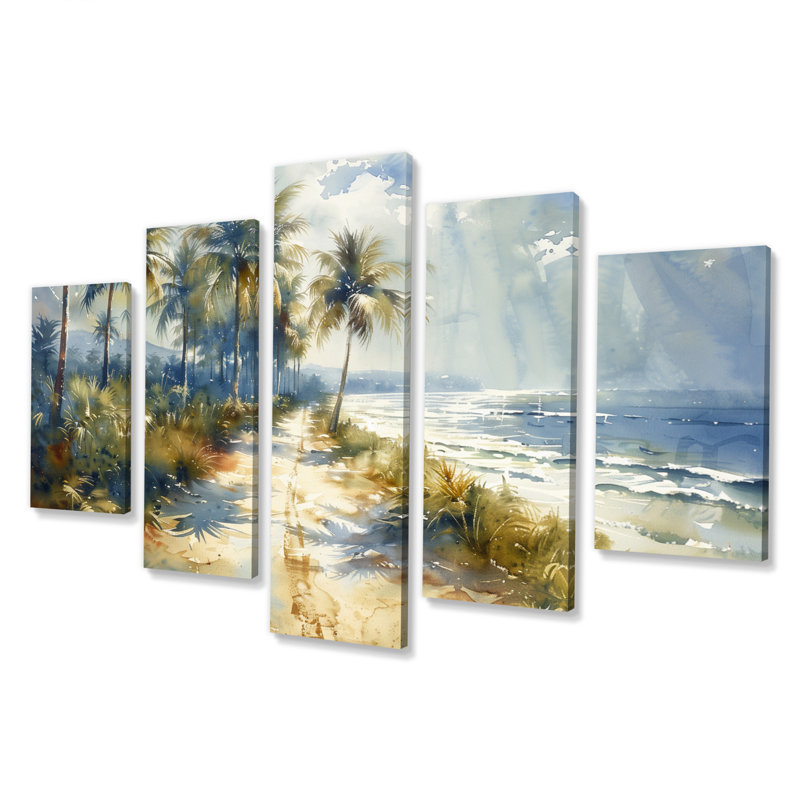 Sattler - Ensemble d'art mural palmiers et palmiers