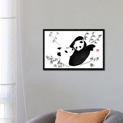 Panda Family by Péchane - Print on Canvas