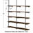 5 Tier Farmhouse D.I.Y Iron Pipe Shelf Wall Mount Open Bookshelf (Wooden board not included)