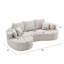 Bridger 106" W 2-Piece Curved Compression Sectional-500192153